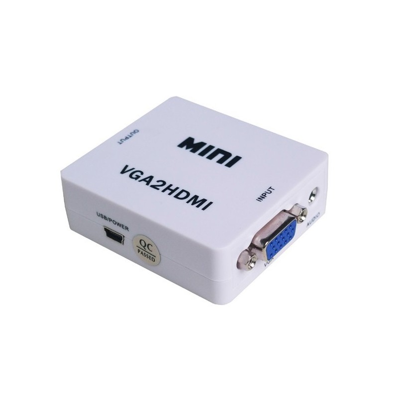 Adaptador VGA a HDMI con Video & Audio